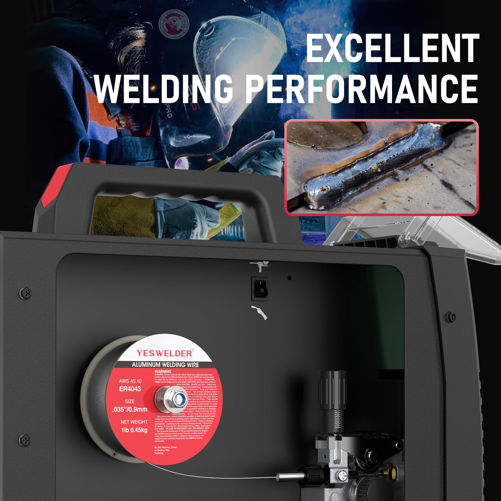 Foto 3 | Alambre De Soldadura Yeswelder Silicio Aluminio Er4043 0,9 Mm 0,45 Kg - Venta Internacional.