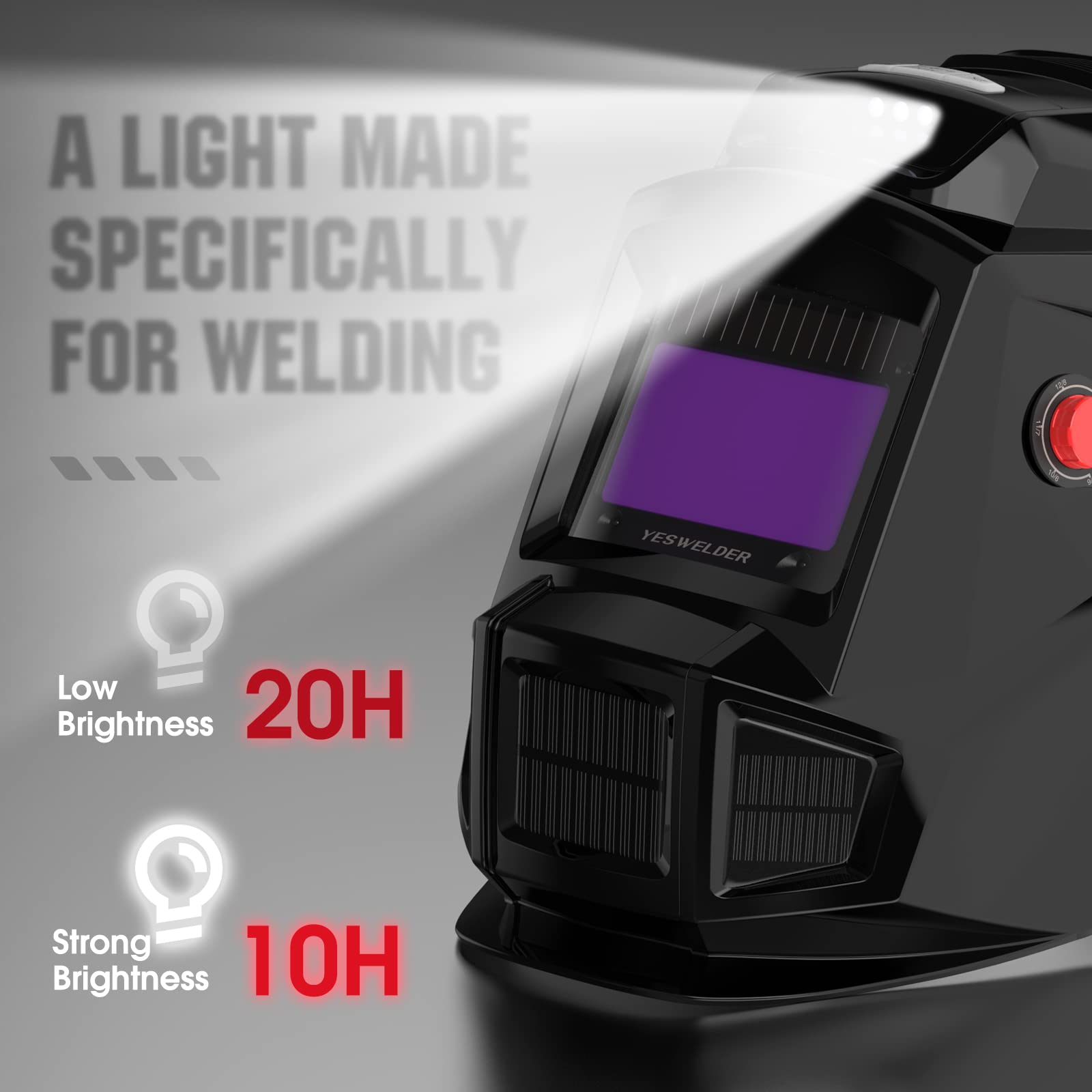 Foto 3 pulgar | Casco De Soldadura Yeswelder Con Oscurecimiento Automático Con Ventilador Y Luz - Venta Internacional.