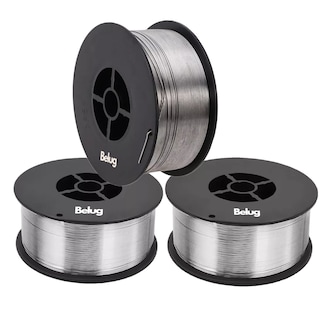 Foto 1 | Kit 3 Rollos Microalambre Soldar 1 Kg 1.00mm Fluxcore Sin Gas Belug Plata