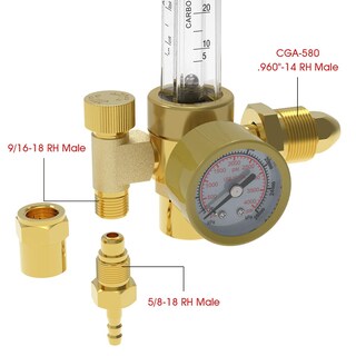 Foto 4 | Manómetro Regulador De Gas Para Soldadura Mig Tig Con Argón/co2 Yeswelder - Venta Internacional.