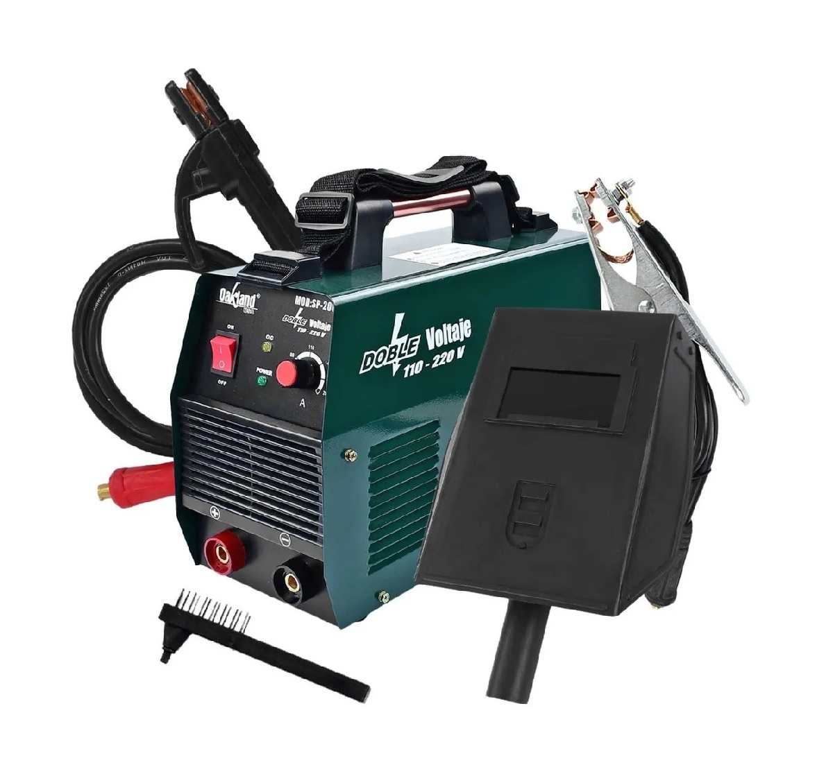 Soldadora Inversor Oakland SP-200 110-220V 200 AMP color Verde