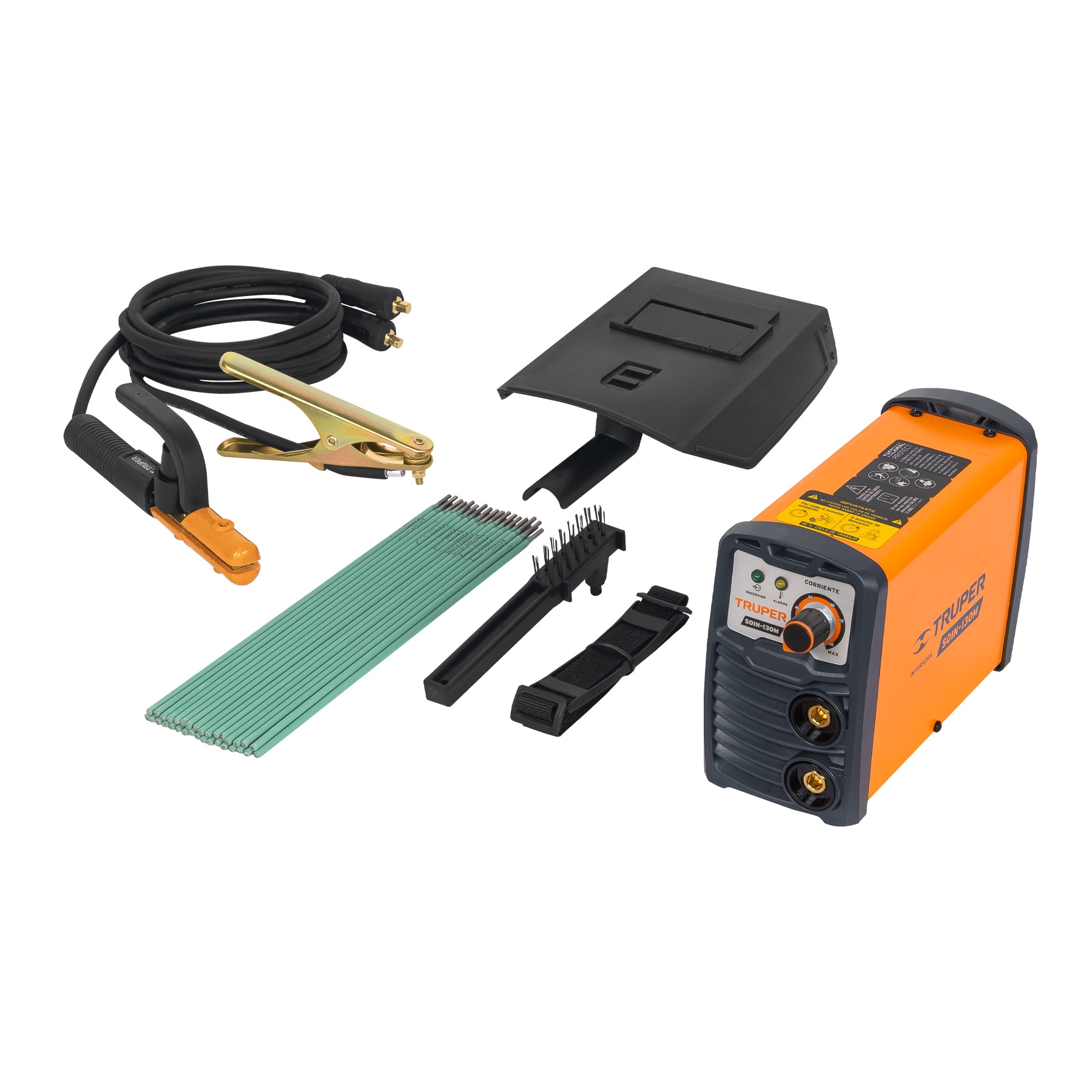 Mini Soldadora Inversora Truper color Anaranjado 130 a 127v $2,451