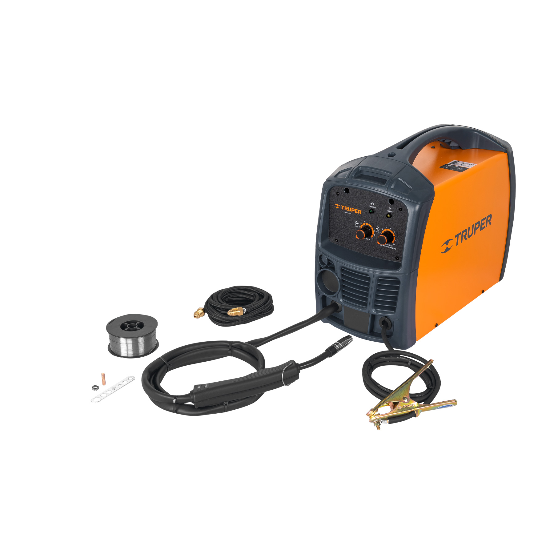 Soldadora para Microalambre Truper SOMI-130T color Naranja 130 A