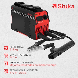 Foto 2 | Soldadora Portátil Stuka SI-130 color Rojo de 110 V