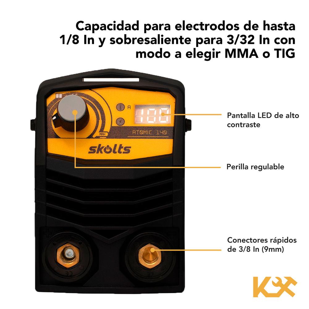 Foto 9 pulgar | Soldadora Inverter Mini 110v C y Careta Electrónica Kingsman