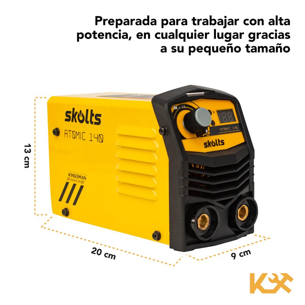 Foto 5 | Soldadora Inverter Mini 110v y Careta Electrónica Soldar 9-13 Kingsman