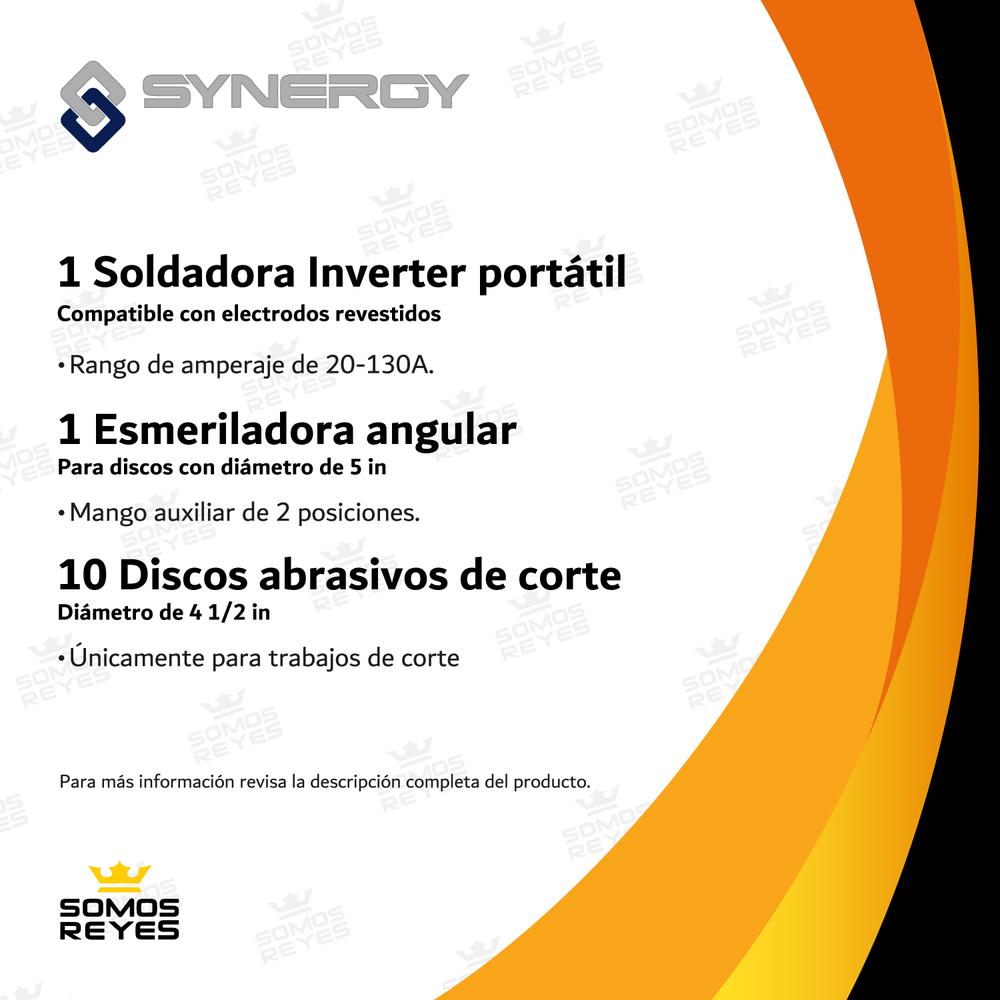 Foto 2 | Soldadora Portátil Energy 130a + Esmeril 600w + 10 Discos Abrasivos