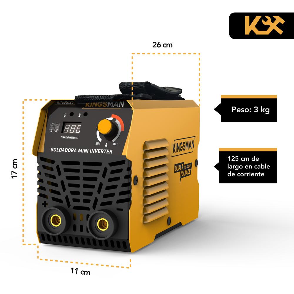 Foto 6 | Soldadora Inverter Portátil Kingsman 120 Amp 110v