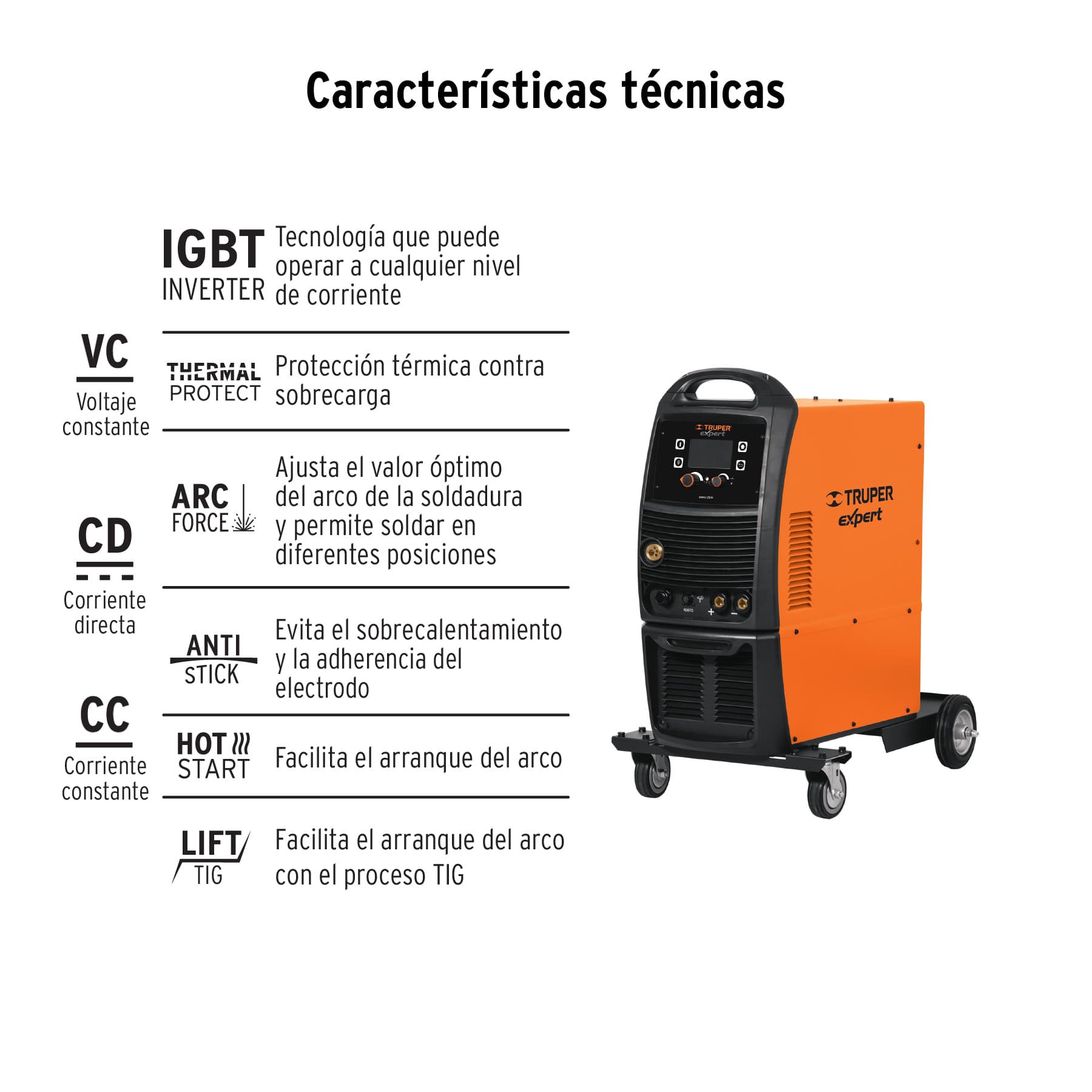 Foto 3 | Soldadora Multiproceso de 250 A Truper Expert color Naranja