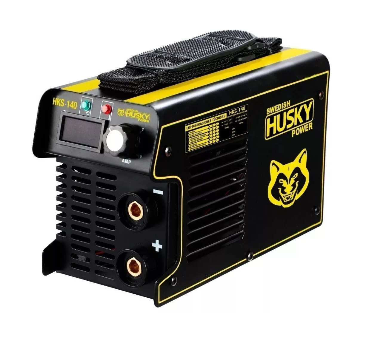 Soldadora Inverter Husky color Negro y Amarillo 60HZ 110V/220V