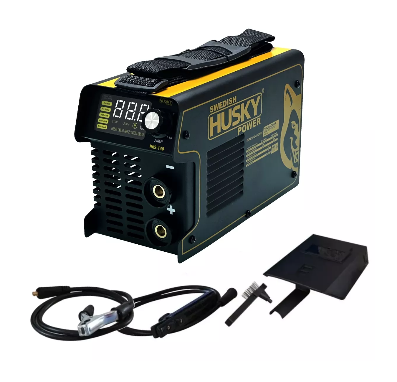 Foto 3 pulgar | Soldadora Inverter Husky color Negro y Amarillo 60HZ 110V/220V