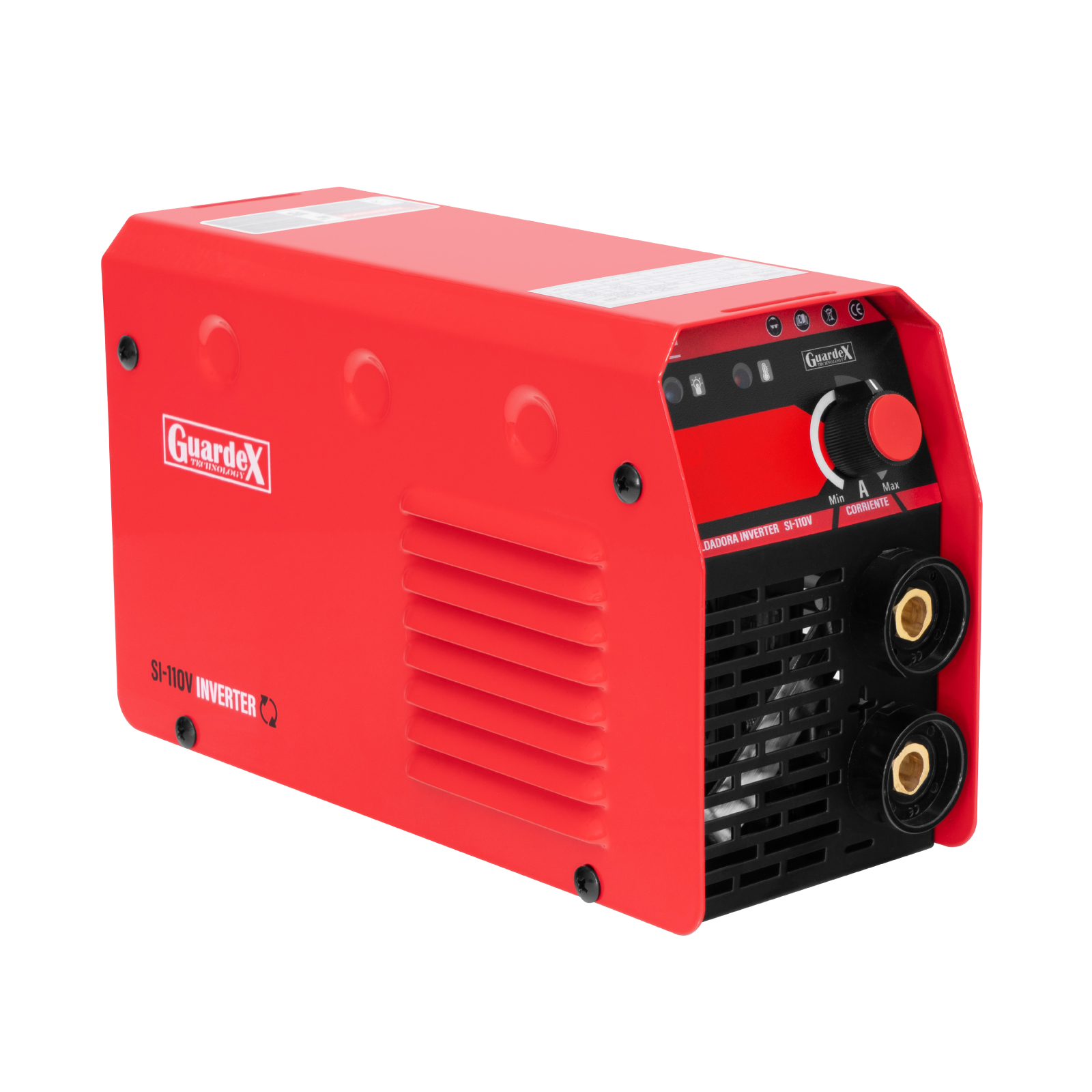 Máquina Soldadora Inverter Guardex Si-110v de Electrodos con Accesorios color Rojo