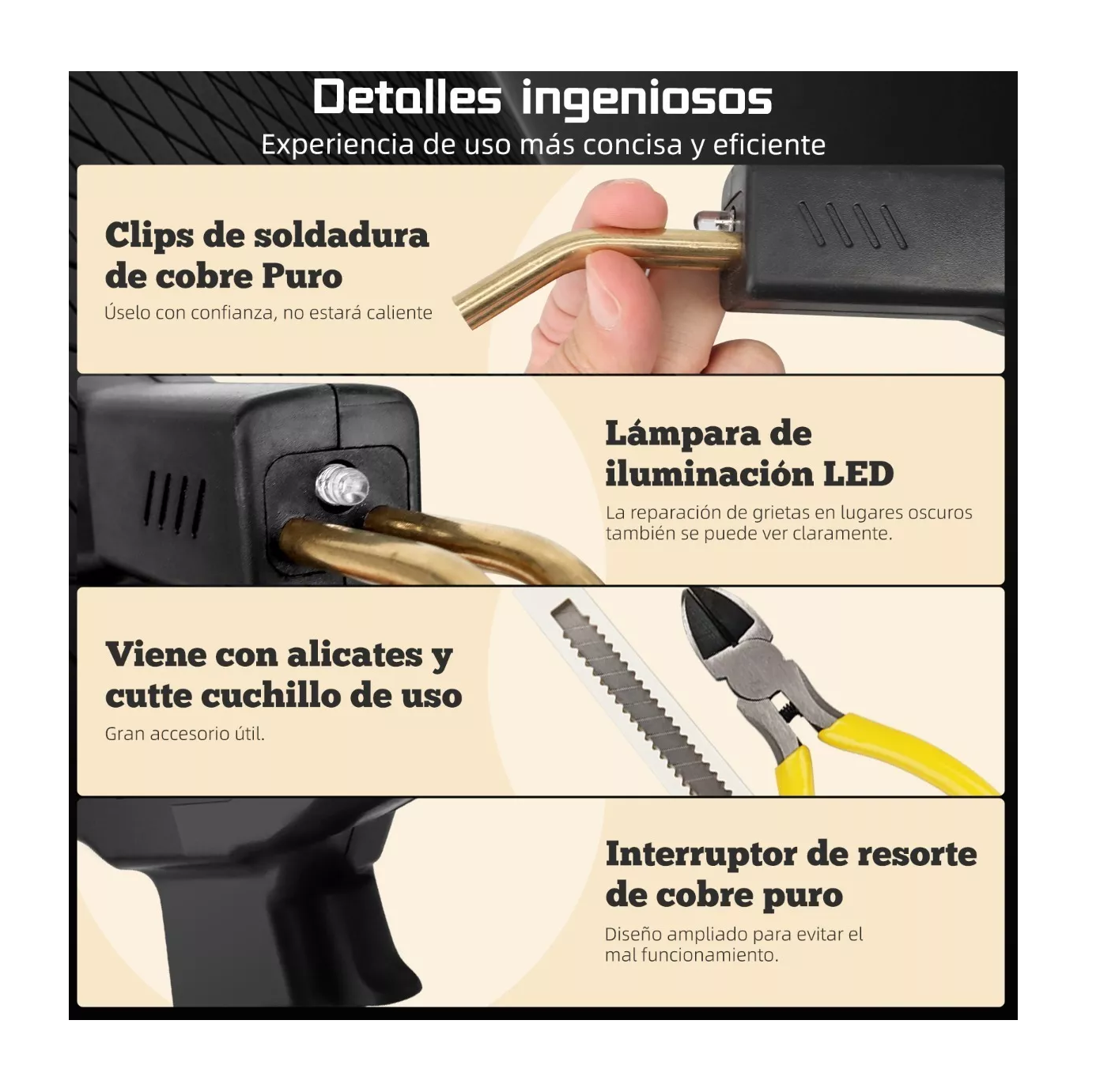 Foto 2 | Máquina de Soldadura de Plástico Portátil Lab.G Negro para Reparación de Auto