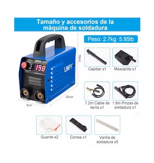 Foto 2 | Soldador Inversor Linfy 60 hz 110 v Grado Industrial Portátil Azul