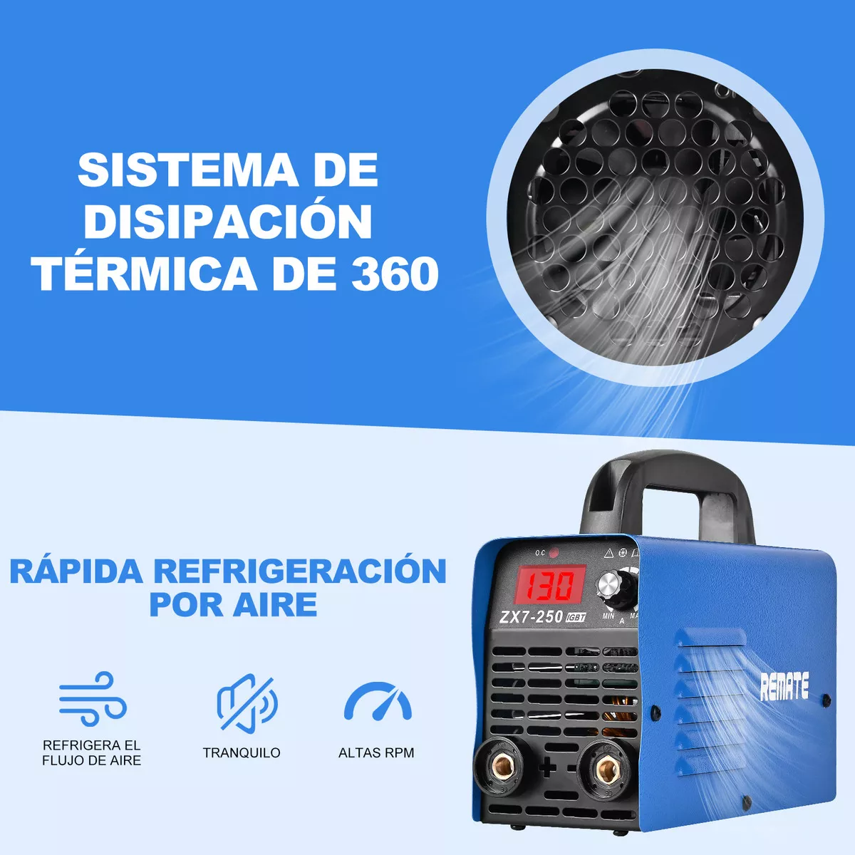 Foto 3 pulgar | Soldadora Inverter  Eo Safe Imports Esi-13319 Azul