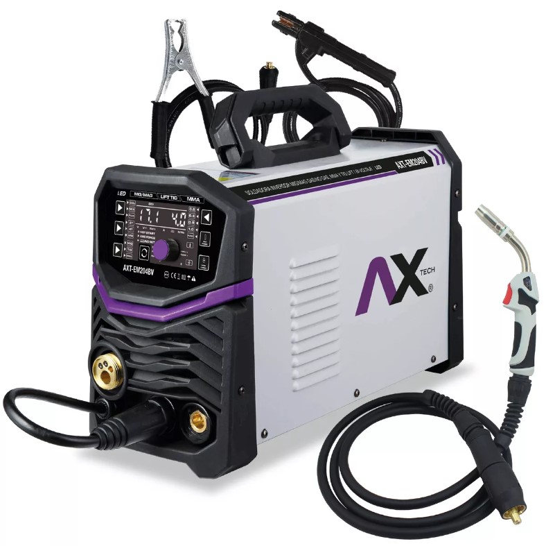 Foto 2 | Soldadora Inversor AXT-EM204BV Gris Mig/Mag Electrodo y TIG Lift Axtech