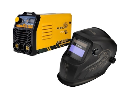 Foto 1 | Paquete Soldador Inversor Furius Mini Fix181 Color Amarillo 110/120 V 180amp + Careta Electronica