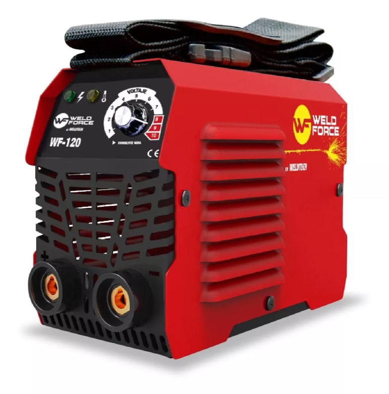 Soldadora Inversora Weld Force Wf-120 Color Rojo  Electrodo 120a  110v