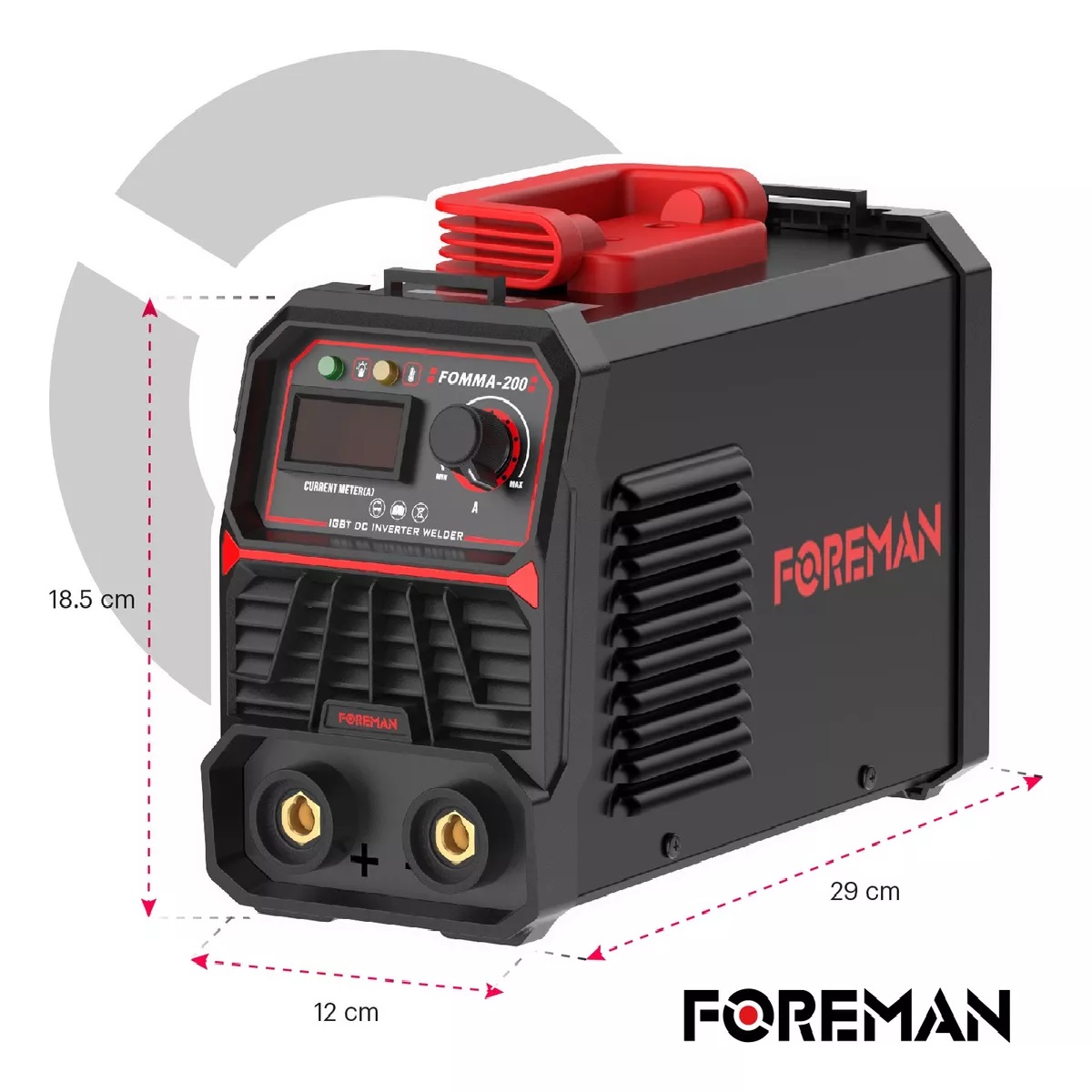 Foto 5 pulgar | Soldadora Inverter Foreman Fomma-200 Negra 127/220v