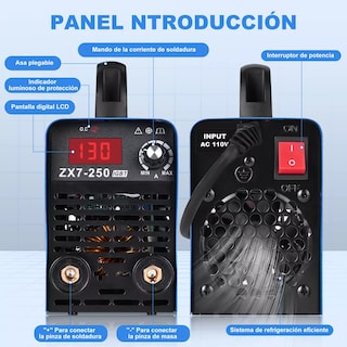 Foto 2 | Soldadoras Inverter Portátil 110v Inversor Eo Safe Imports ESI-17229 Azul