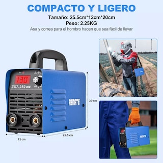 Foto 3 | Soldadoras Inverter Portátil 110v Inversor Eo Safe Imports ESI-17229 Azul