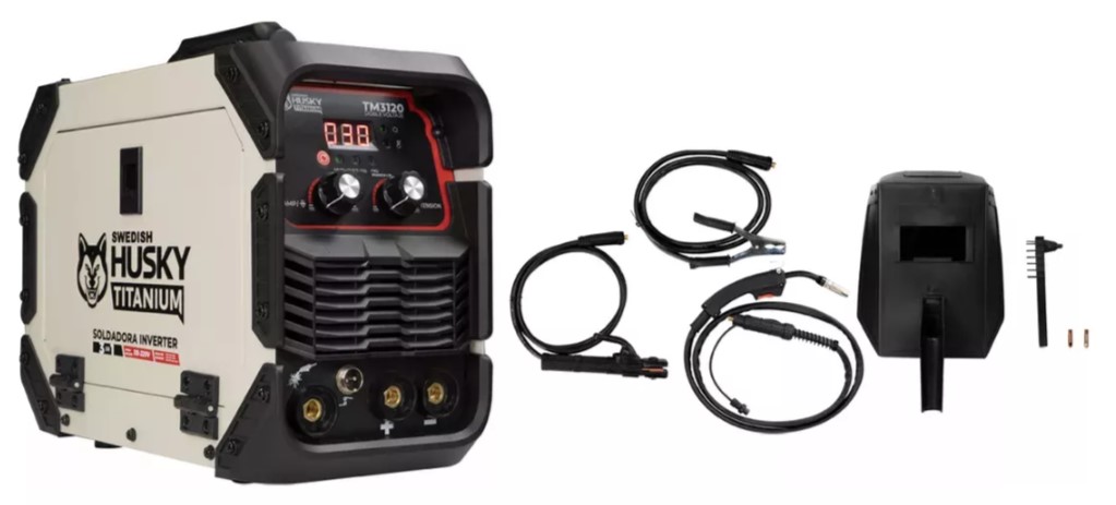 Foto 3 pulgar | Soldadora Inverter 3 En 1 Tig/mig/mma Swendish Husky 110/220 Volts Sin Gas Color Blanco