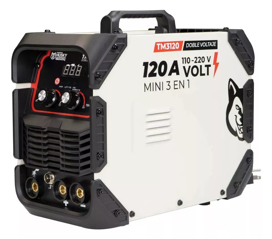 Foto 5 pulgar | Soldadora Inverter 3 En 1 Tig/mig/mma Swendish Husky 110/220 Volts Sin Gas Color Blanco
