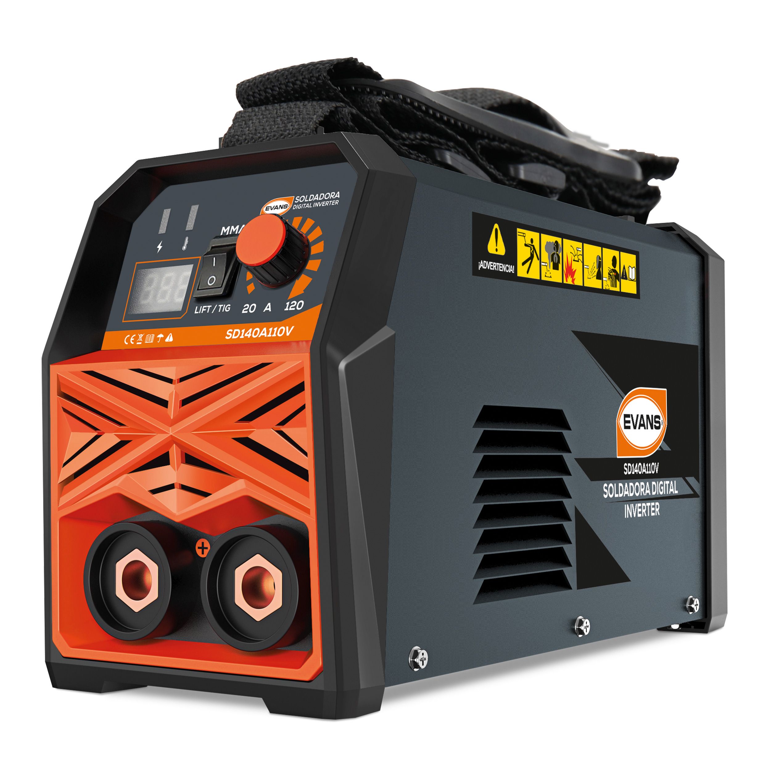 Foto 1 | Soldadora Digital Inverter 140 A 110v Portátil Con Portaelectrodo Y Cable De Tierra