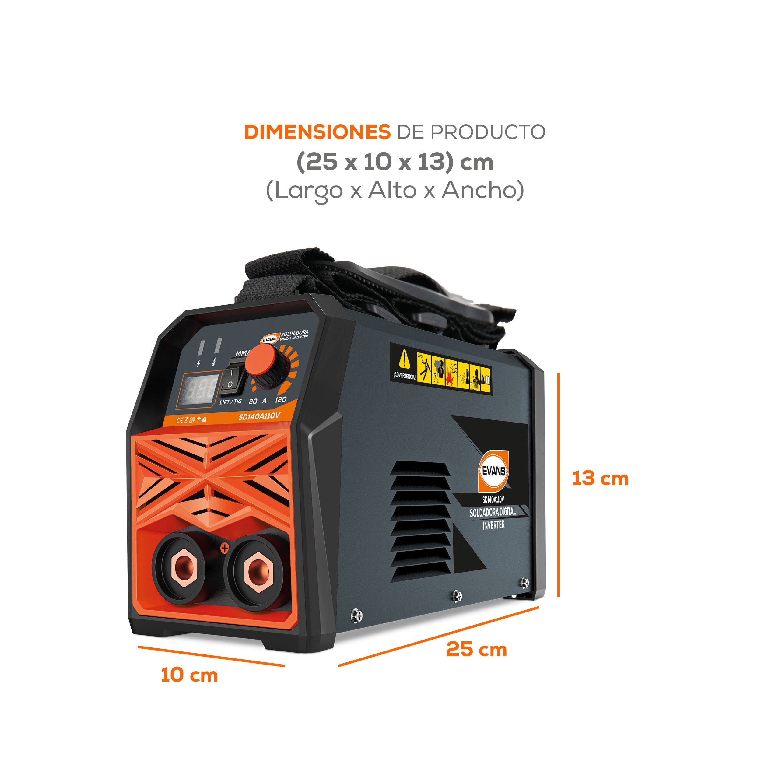 Foto 5 | Soldadora Digital Inverter 140 A 110v Portátil Con Portaelectrodo Y Cable De Tierra