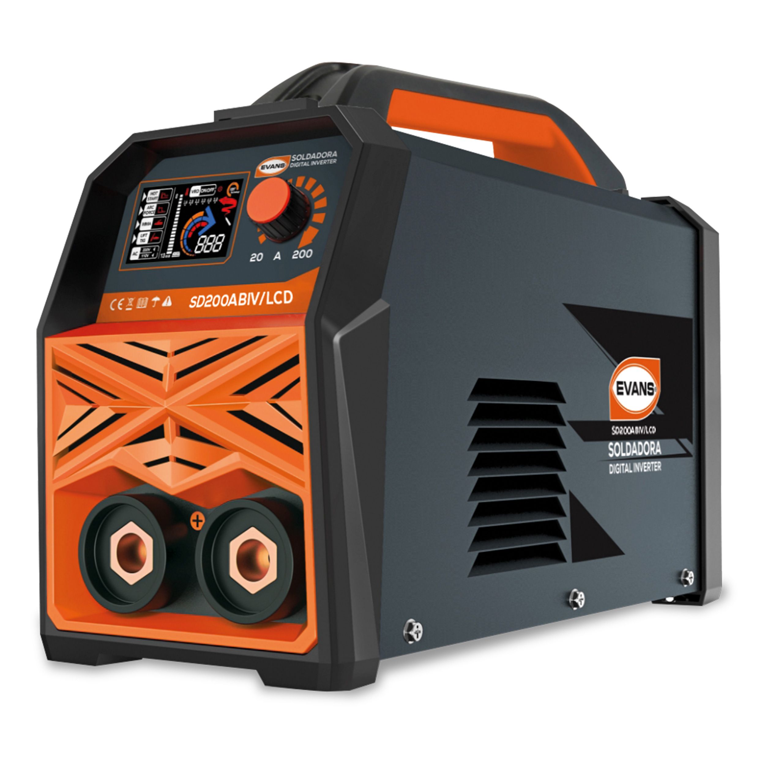 Soldadora Digital Inverter 200a Bivoltaje 110/220 Vca