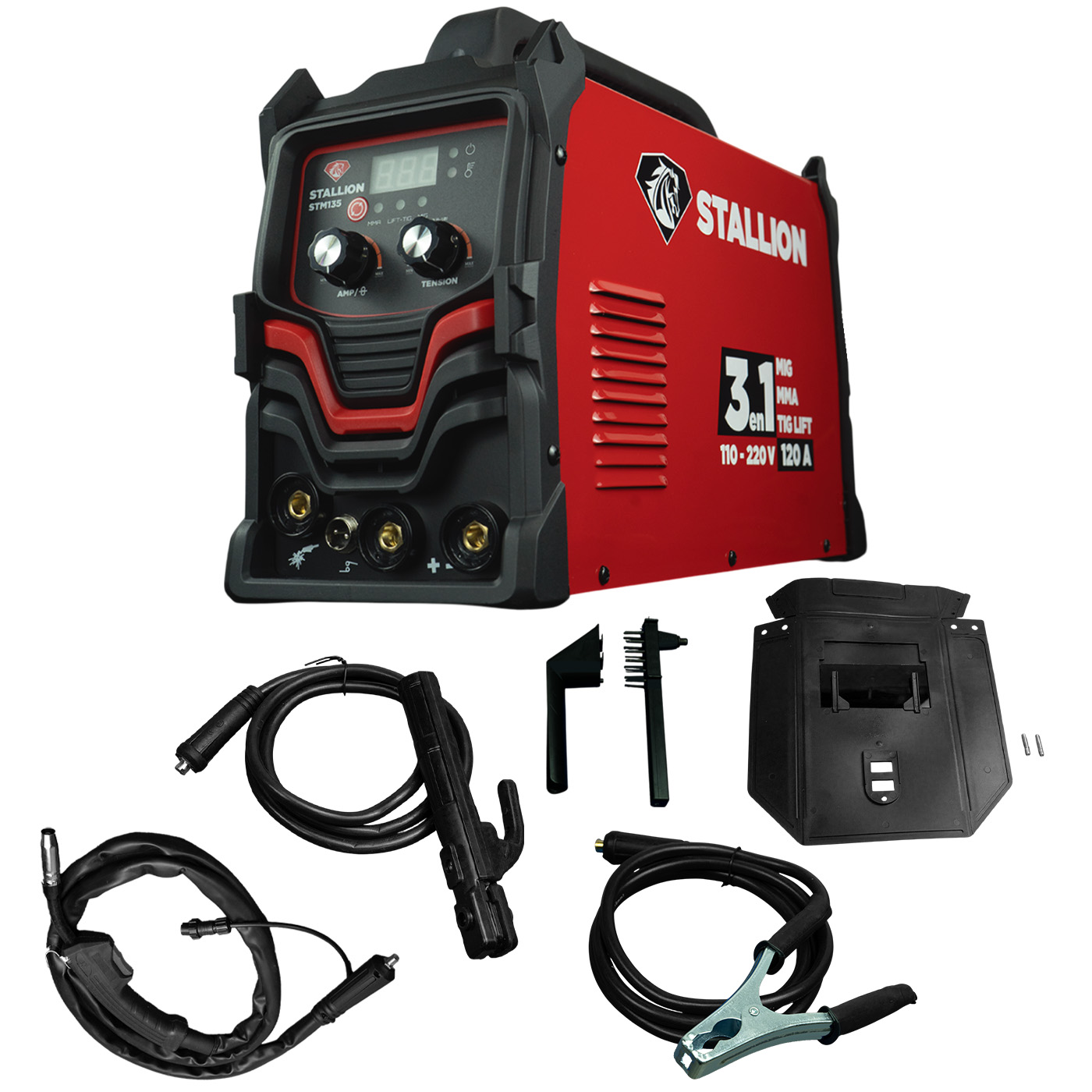 Foto 3 pulgar | Soldadora Inverter Stallion 3 En 1 Mig Sin Gas/mma/tig Lift 110v/220v 60hz - Stm135