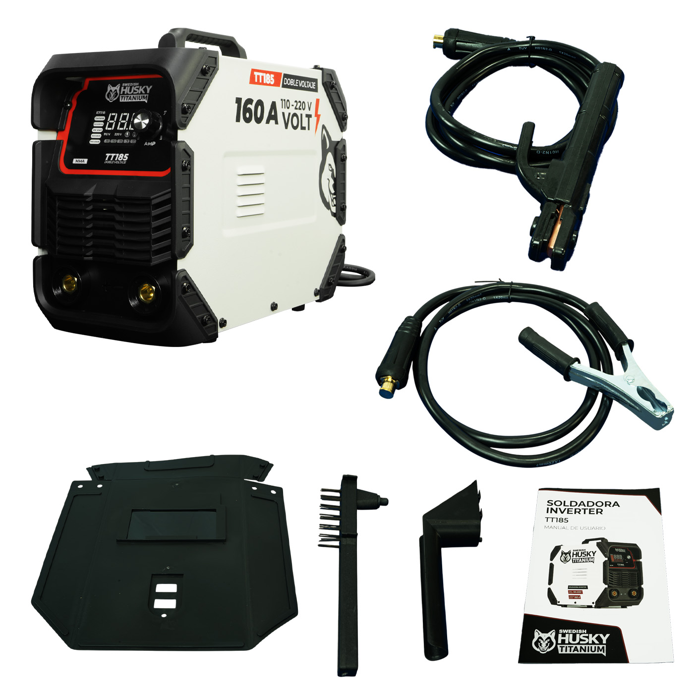 Foto 2 pulgar | Soldadora Inverter Profesional Swedish Husky Titanium Doble Voltaje - Tt185
