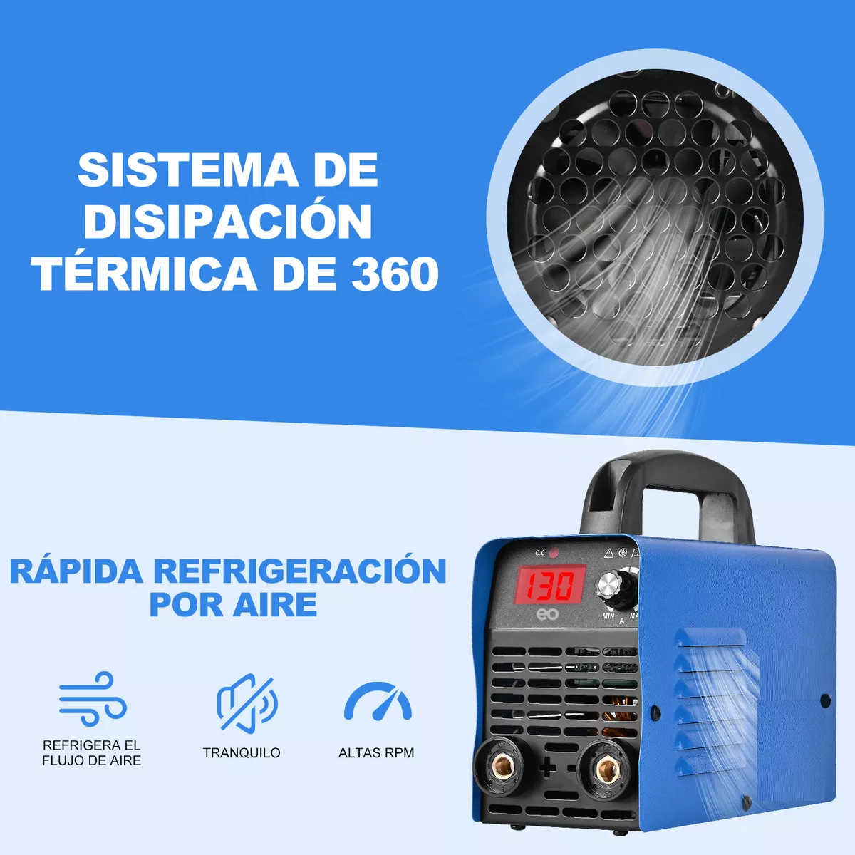 Foto 3 pulgar | Soldadora Inverter Eo Safe Imports Esi-13319-1 Azul