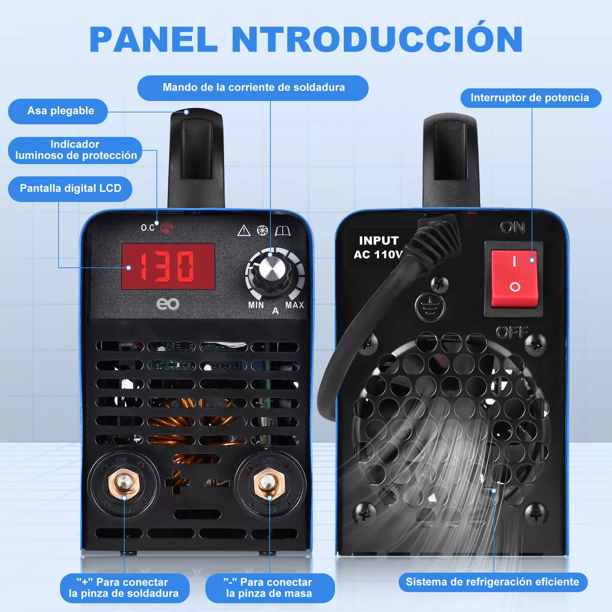 Foto 4 pulgar | Soldadora Inverter Eo Safe Imports Esi-13319-1 Azul