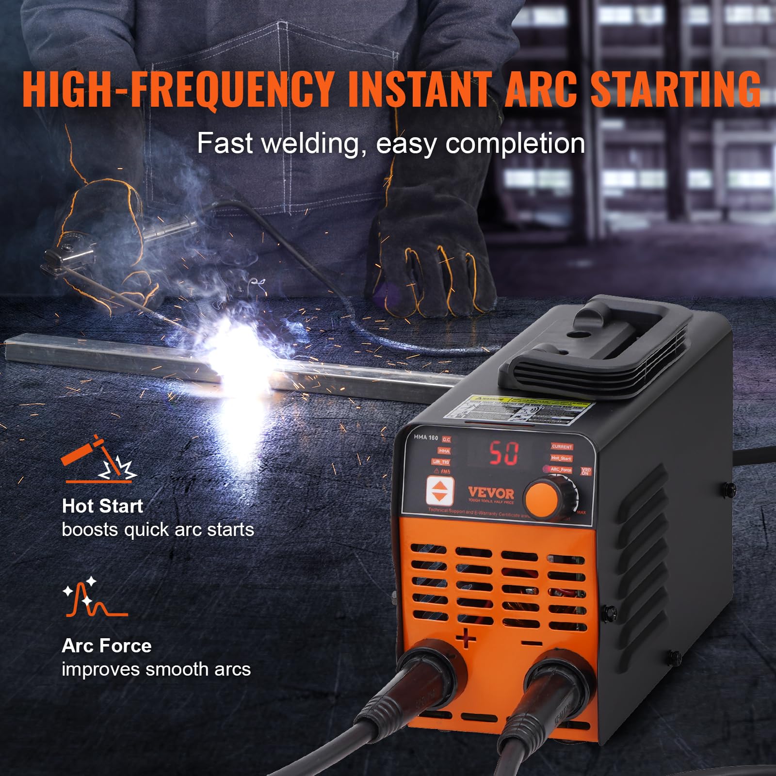 Foto 5 pulgar | Soldador Vevor Stick 160a Arc/lift Tig 110/220 V Hot Start - Venta Internacional.