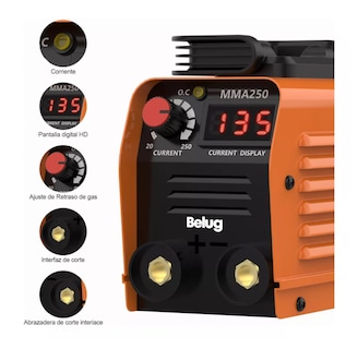 Foto 2 | Soldadora Inverter Máquina De Soldar 60hz 110v Inversor Naranja Belug
