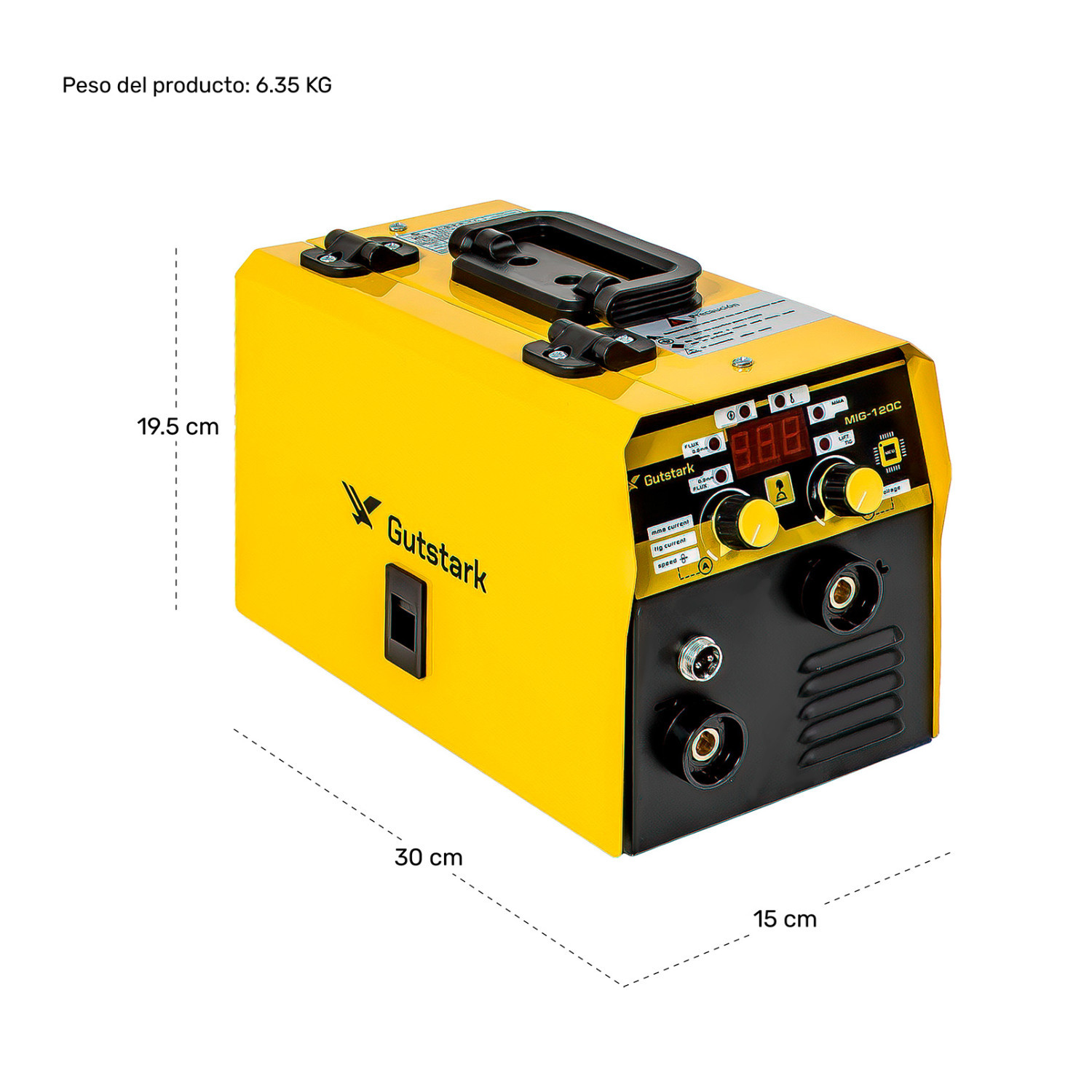 Foto 7 pulgar | Soldadora Microalambre 120a Inverter Igbt Mma Mig 110-220v Gutstark Home