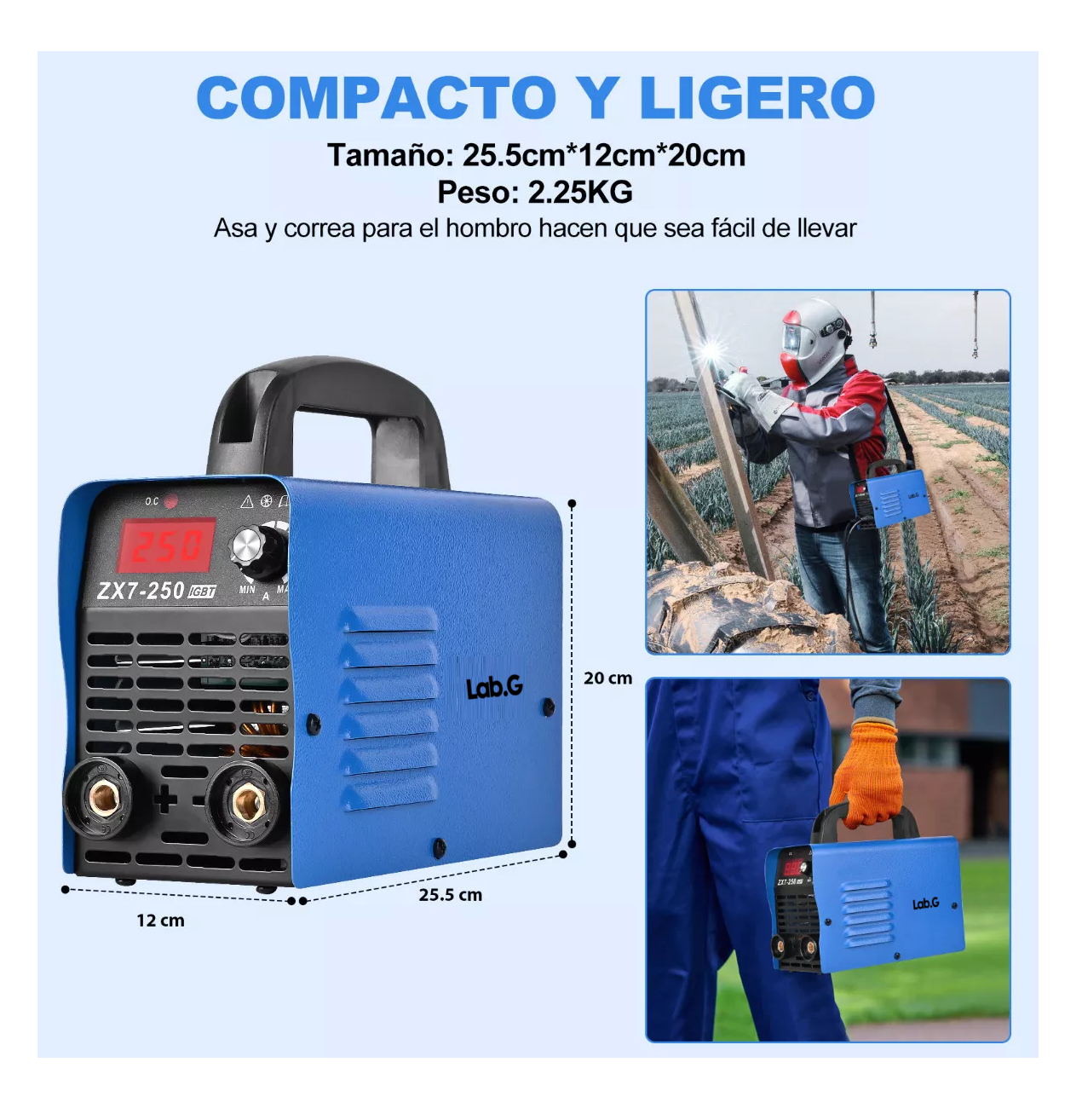 Foto 4 pulgar | Soldadora Inverter Machine De Soldar 60hz 110v, Color Azul Con Negro