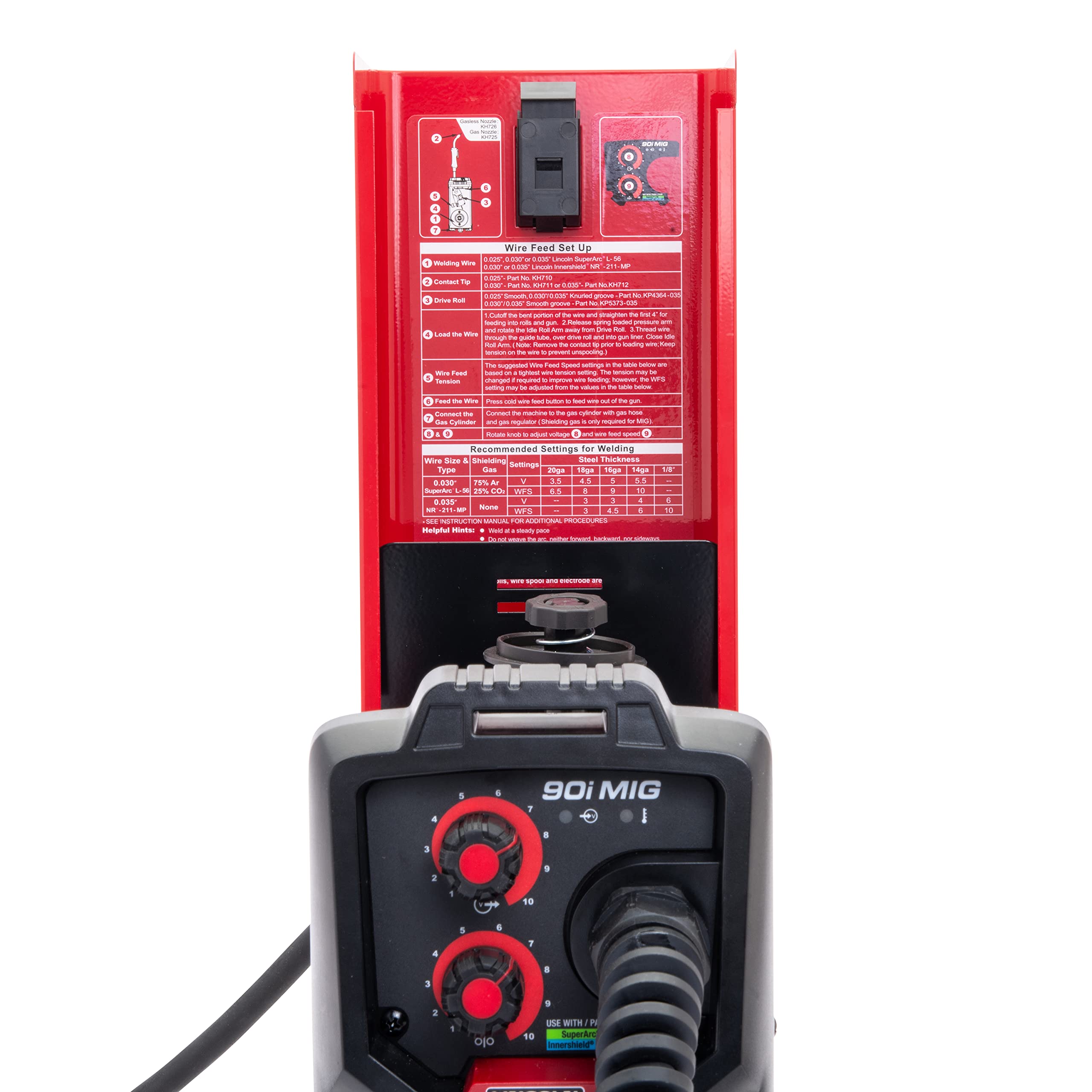 Foto 5 | Soldador Lincoln Electric 90i Mig/flux Core Con Alimentación De Alambre De 120 V - Venta Internacional.