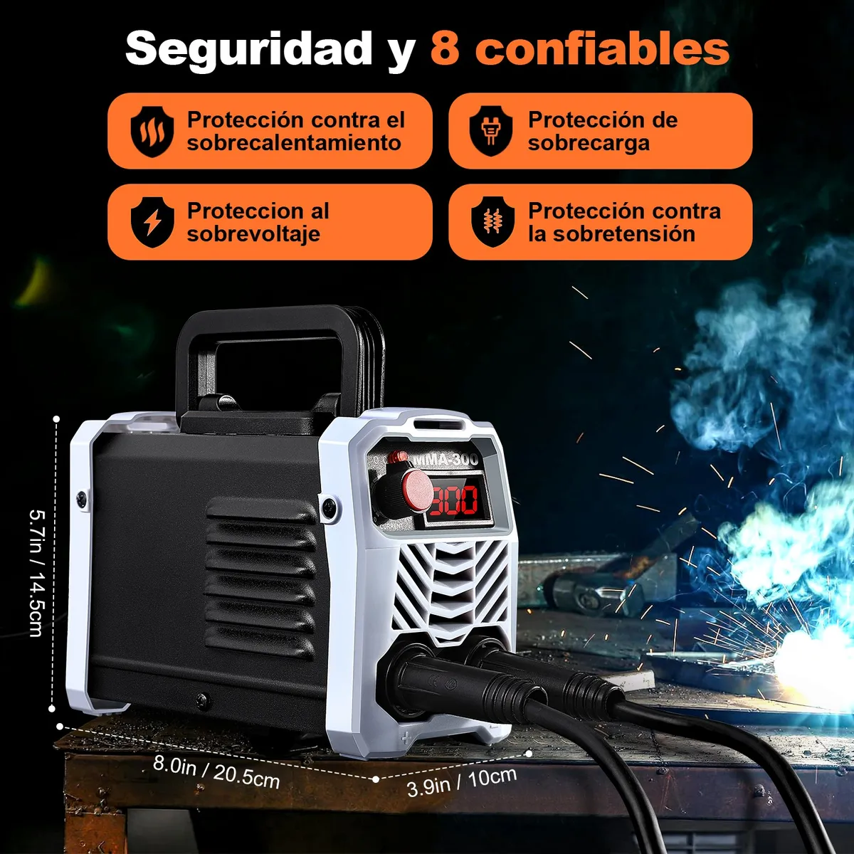 Foto 5 pulgar | Soldadora Inverter Máquina De Soldar Portátil 300a Inversor  Eo Safe Imports Esi-19534 Multicolor