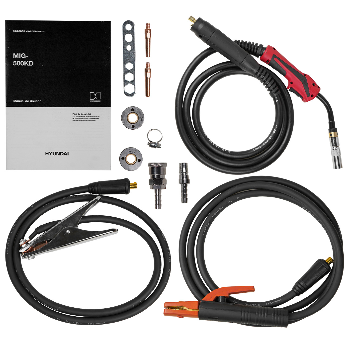 Foto 9 pulgar | Soldadora Inverter Uso Industrial Hyundai (mma/mig) 220v/440v 500a – Mig-500kd