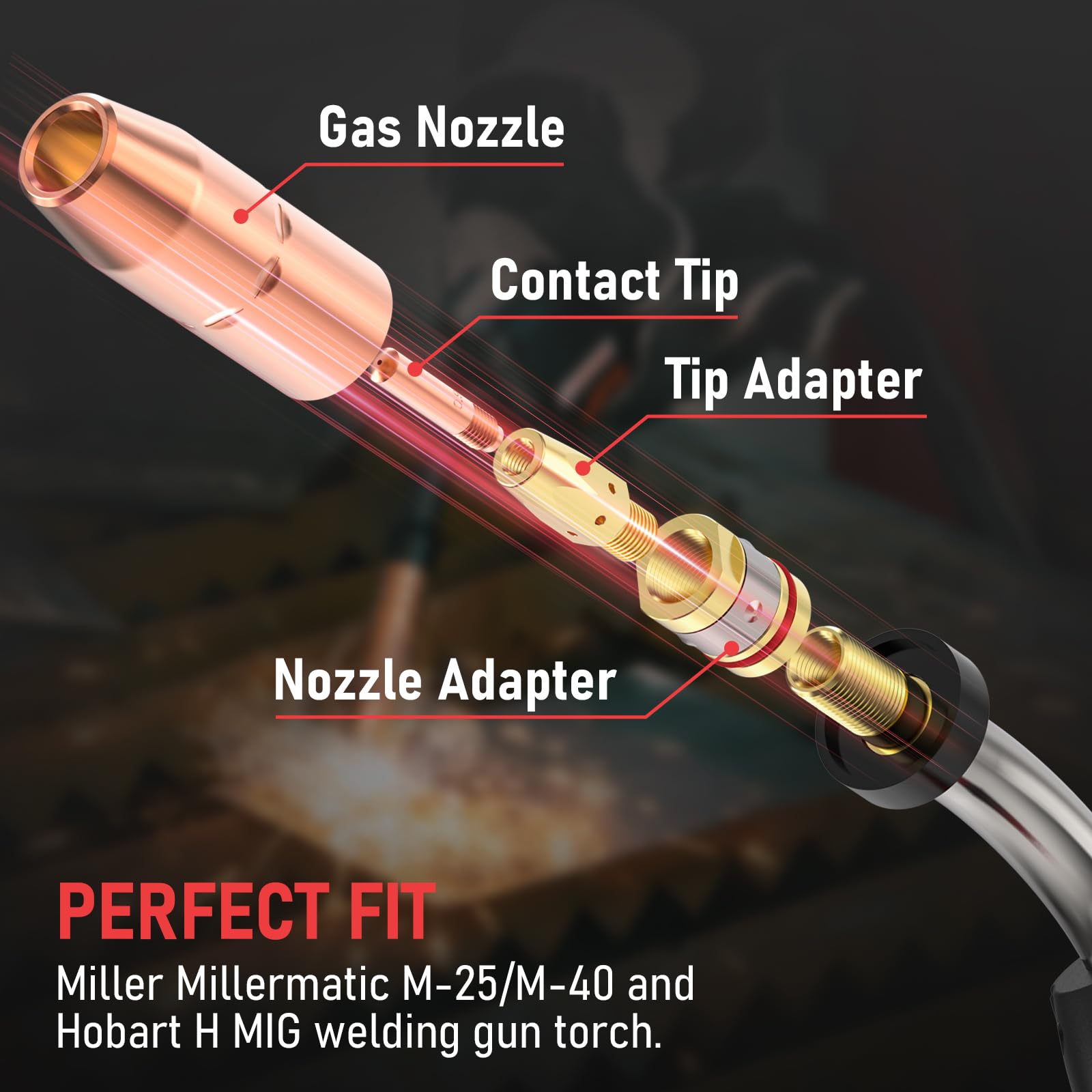 Foto 7 | Kit De Accesorios Para Pistolas De Soldar Yeswelder Para Miller Millermatic - Venta Internacional.