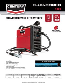 Foto 2 | Soldadora Con Alimentación De Alambre Flux Core Lincoln Electric Fc90 90a 120v - Venta Internacional.