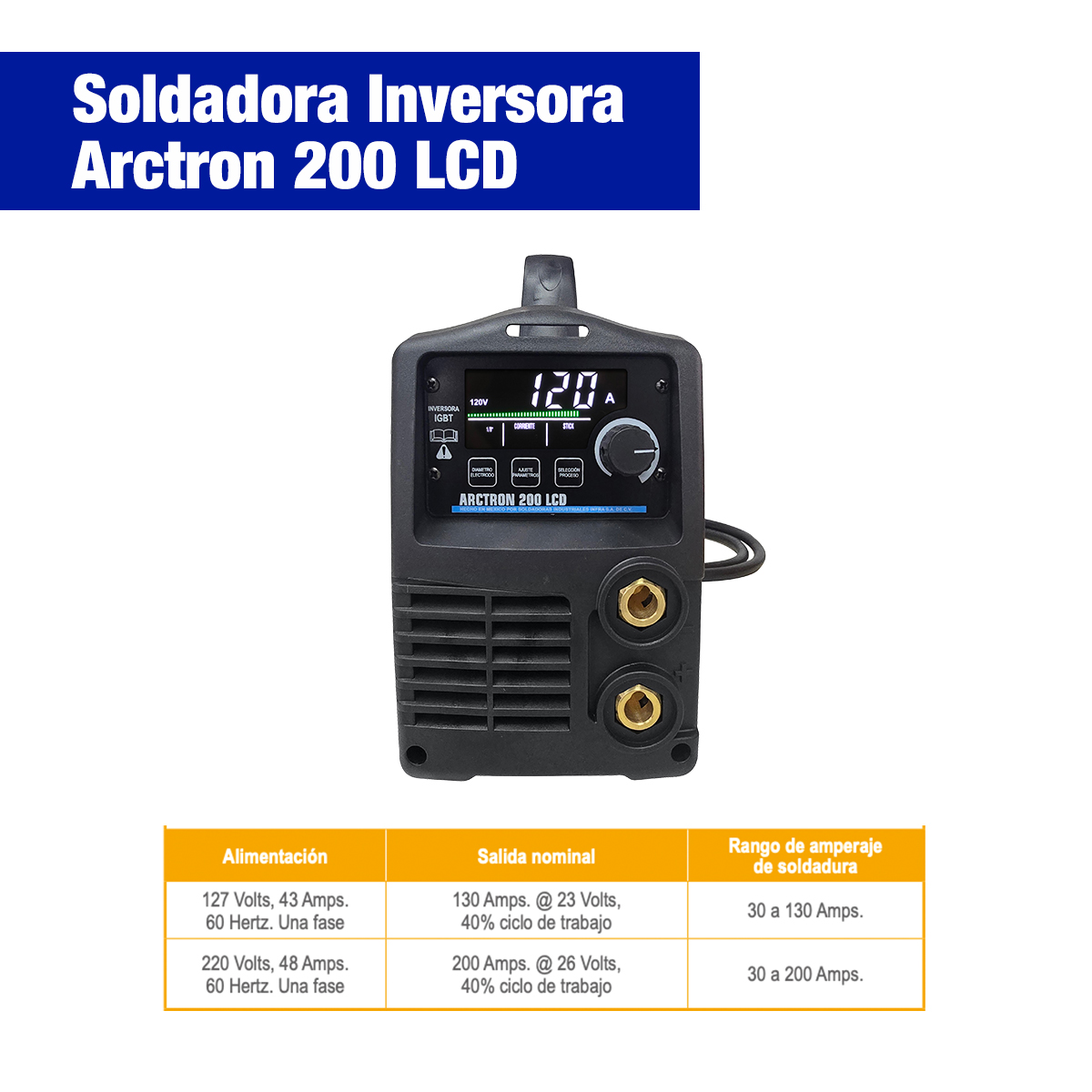 Foto 6 pulgar | Soldadora Arctron 200 Lcd
