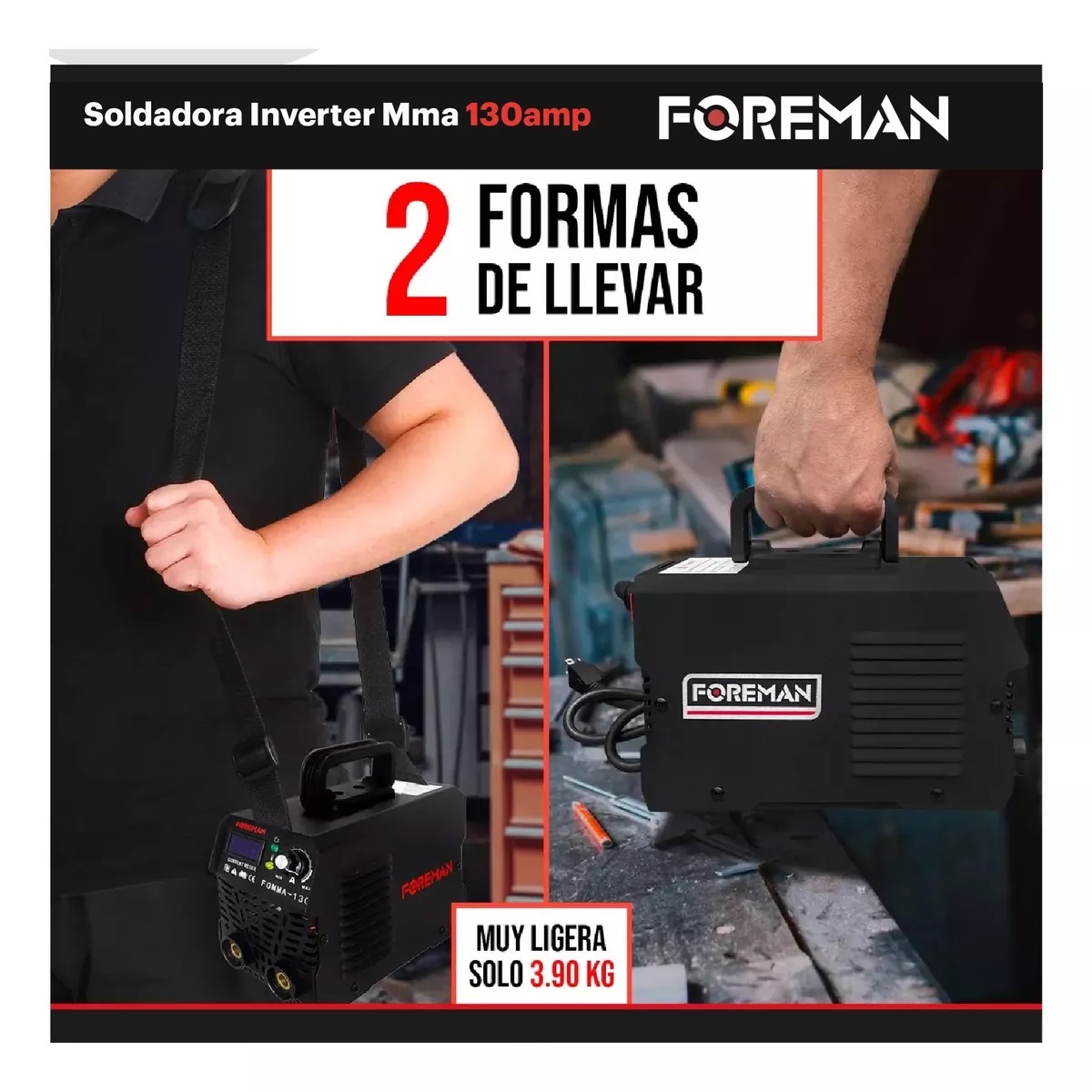 Foto 5 | Soldadora Inverter 130amp 110v Pro+accesorios Foreman