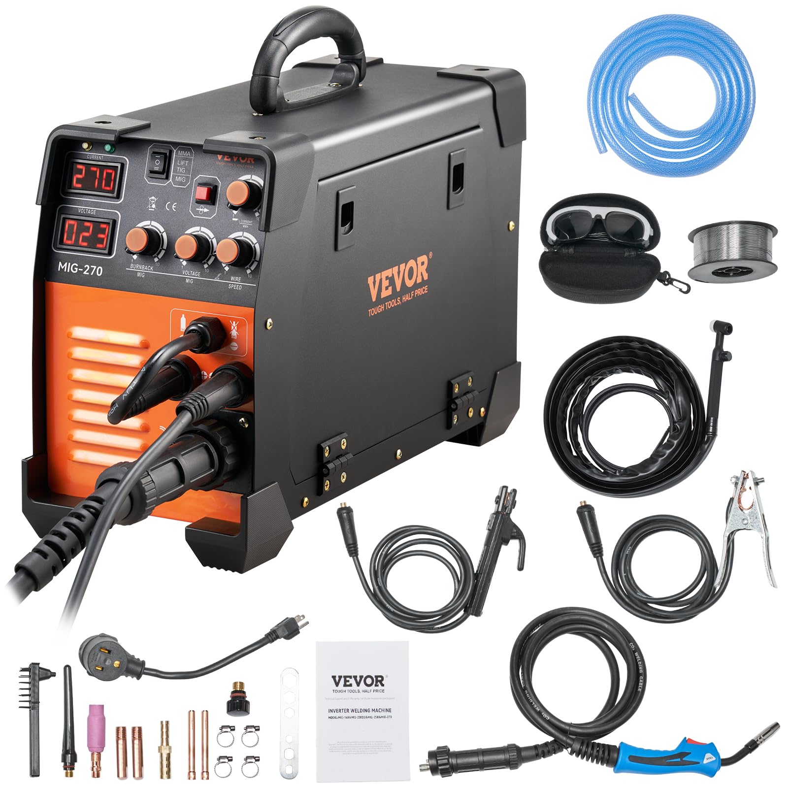 Foto 2 pulgar | Soldador Vevor Mig-270 3 En 1 270a 110/220 V Con Inversor Igbt - Venta Internacional.