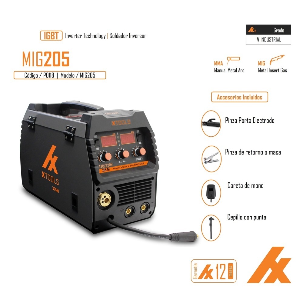 Foto 6 | Soldadora Inversora Xtools M205 200a 110/220v 60hz