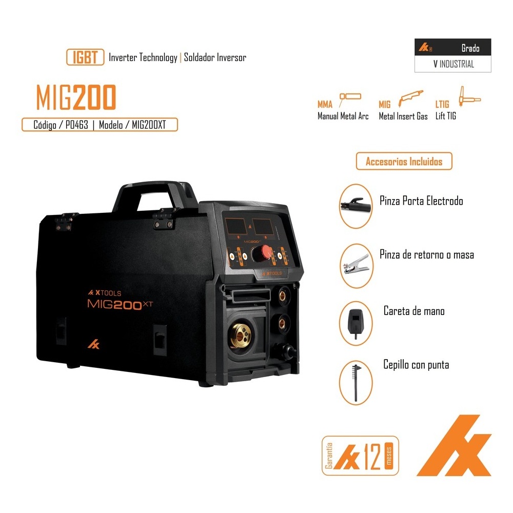 Foto 7 pulgar | Soldadora Inversora Xtools Mig200xt 200a 110/220v 60hz
