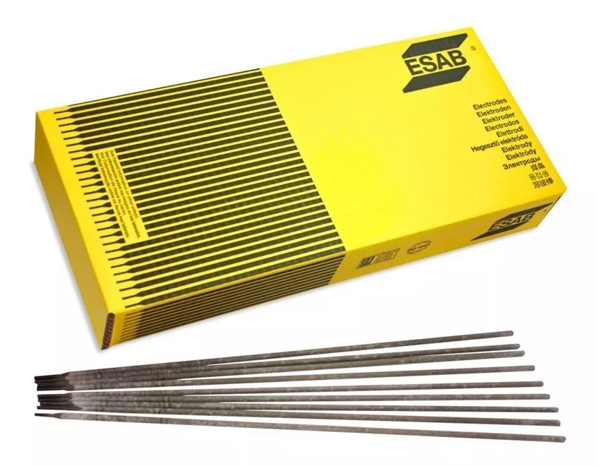 Electrodo Esab 7018 En 1/8'' Lincoln Electric Gris Caja 1 Kg