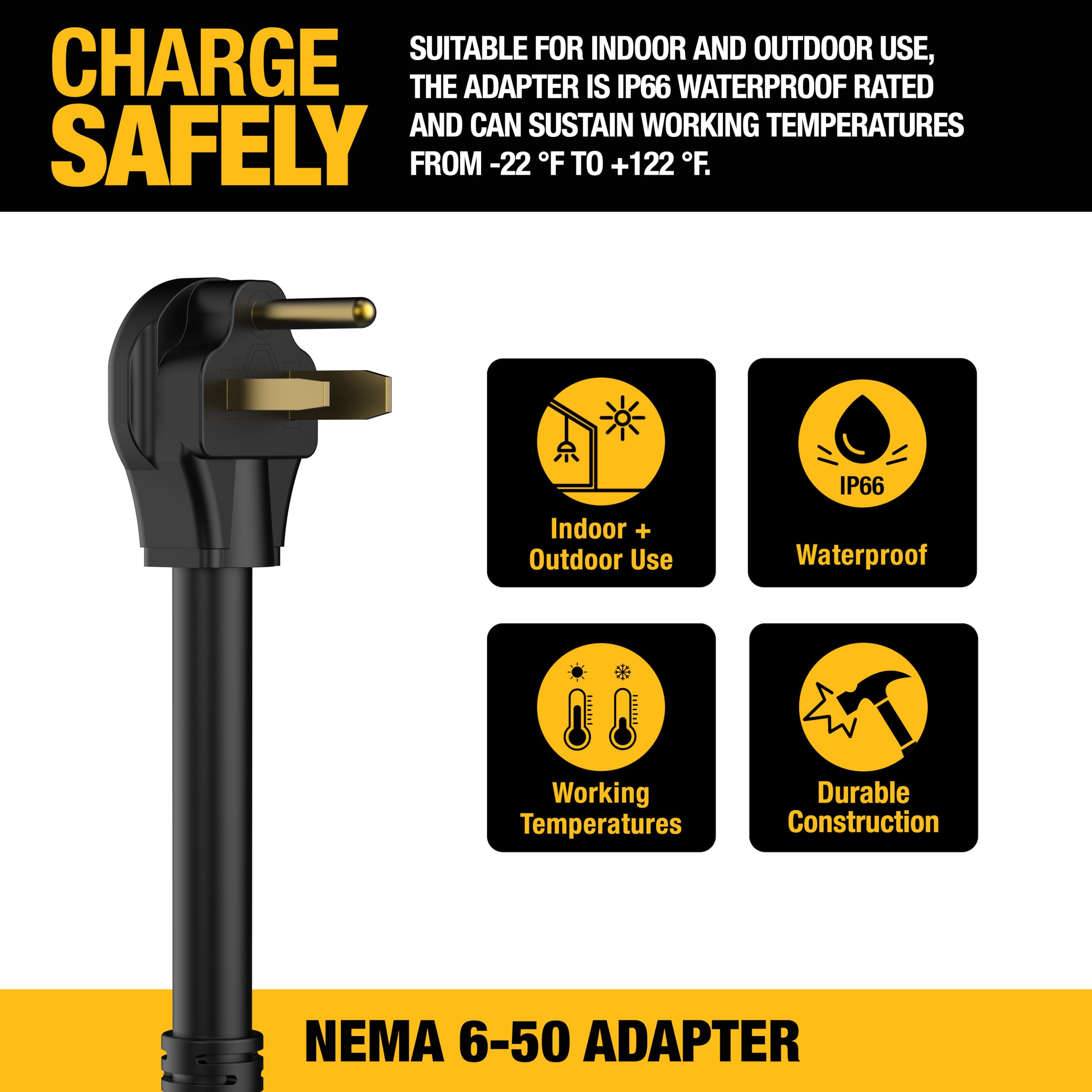 Foto 5 pulgar | Adaptador Nema 6-50 32a/240v Para Cargador Eléctrico Portátil Dewalt 32a - Venta Internacional.